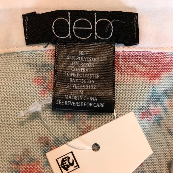 DEB sz MEDIUM Floral Sweater/Button Front $68 NEW - Picture 9 of 11